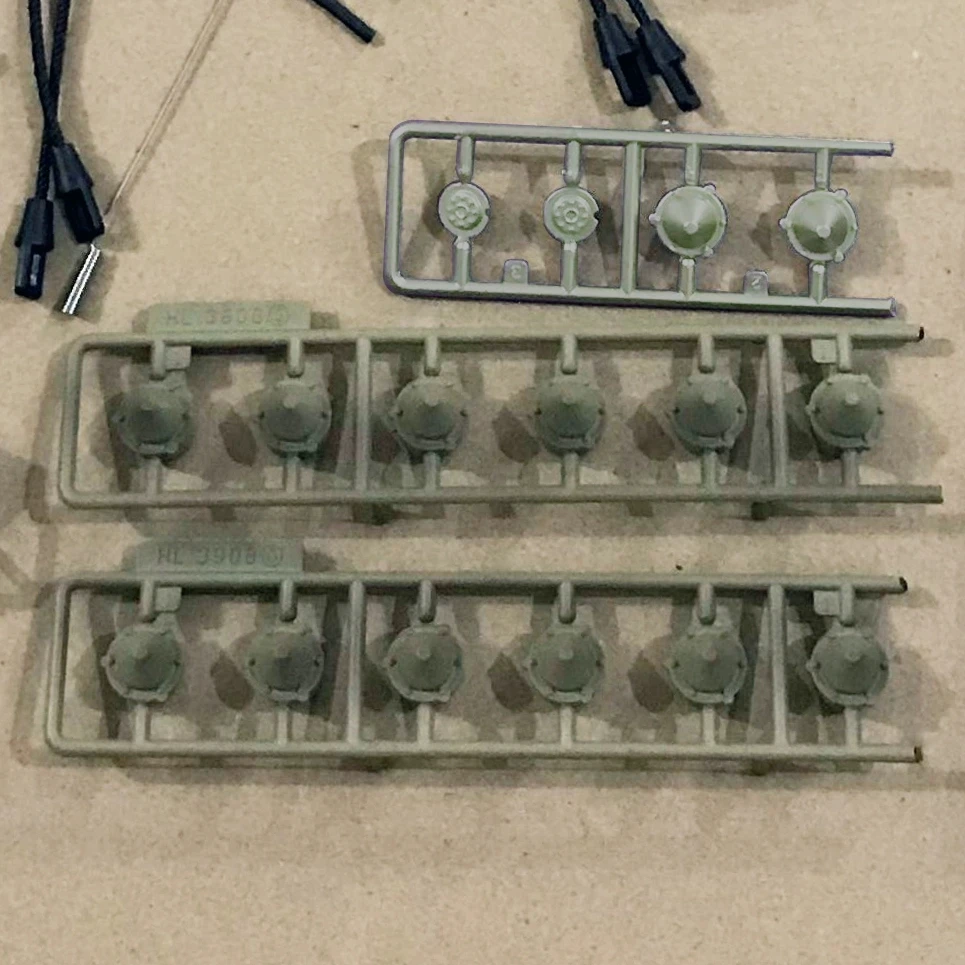 3908 Dekoracyjna plastikowa torba na części do modelu czołgu Henglong 1/16 British Challenger II RC Akcesoria