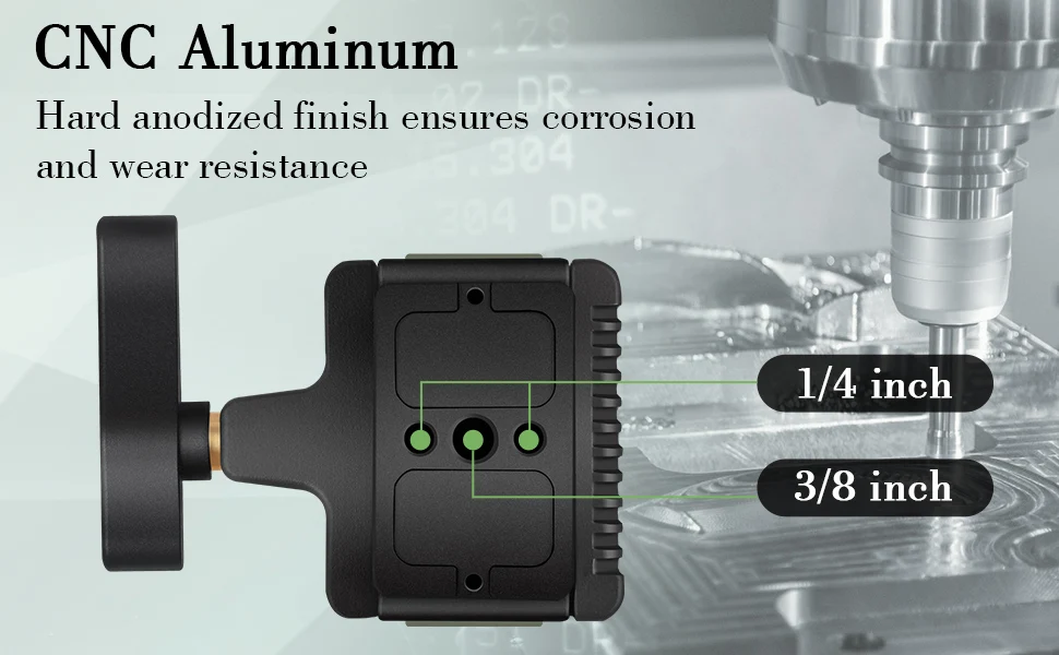 Manbily U-7 Arca Swiss Schießsattel-Adapter für Teleskopstative, Zubehör für Jagdgewehre, Aluminium – Detail 4