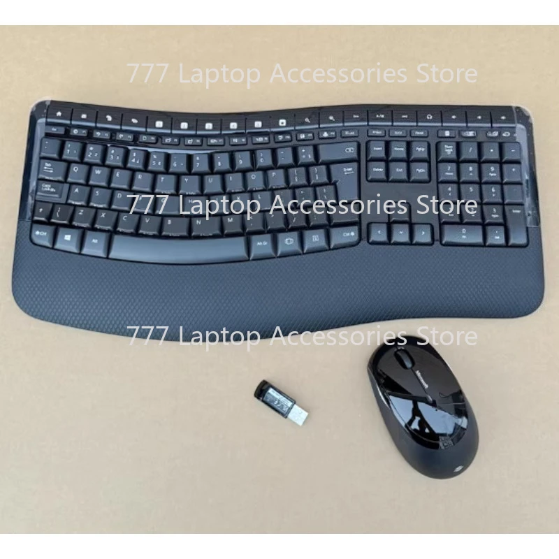 For Microsoft Ergonomic 5050 Wireless Keyboard and Mouse Set: Full-size keyboard with palm rest, quiet and comfortable