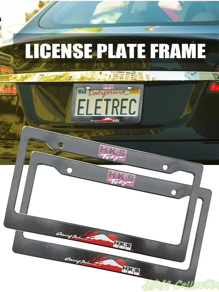 1PCS Car License Plate Frame USA Standard ABS JDM Style For Decoration Auto Number Plate Frame Accessories ﻿