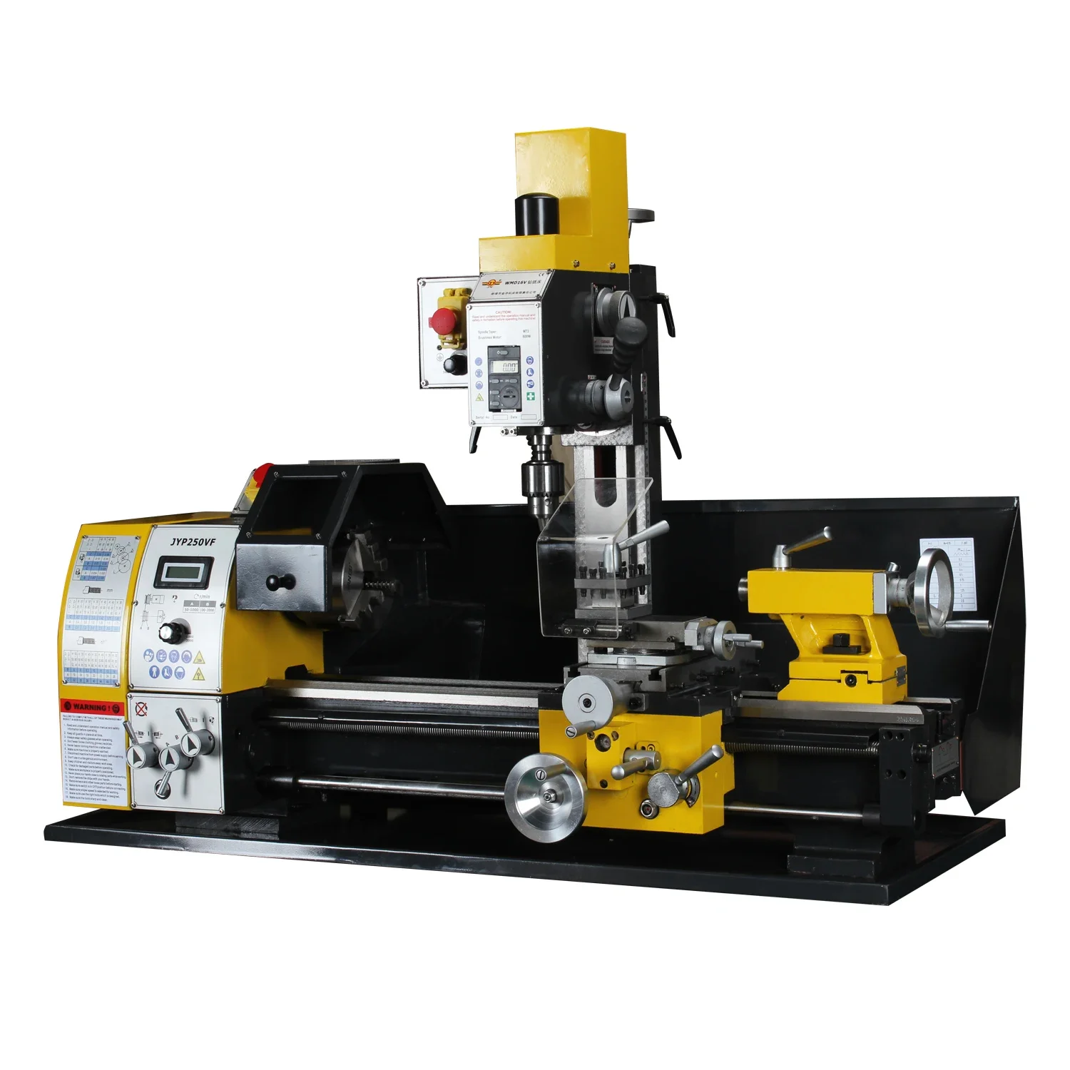 For JYP290VF combination lathe universal turning cutting drilling milling manual mini lathe Combo lathe