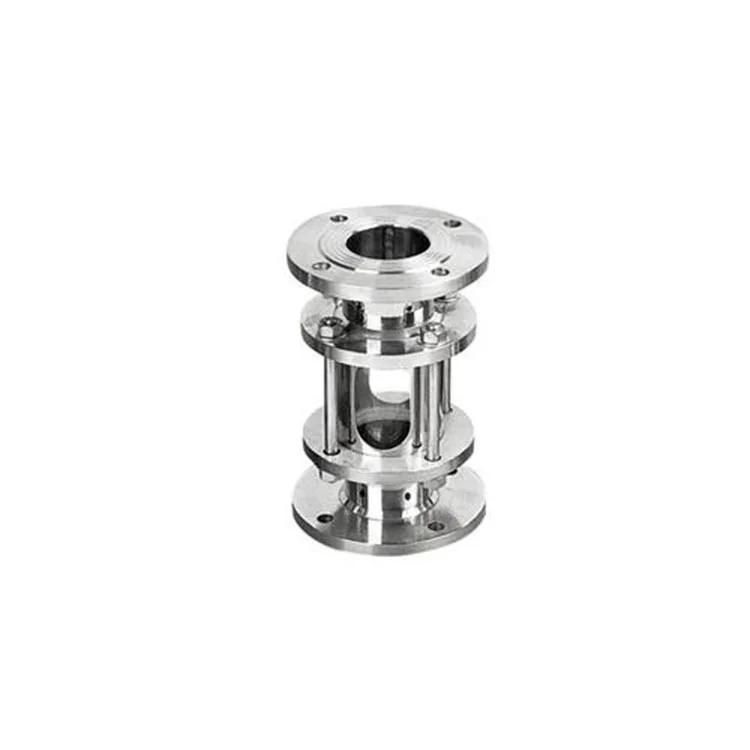 Stainless steel sight glass 304 pipe flange sight cup, carbon steel glass flange straight through HGS07-126