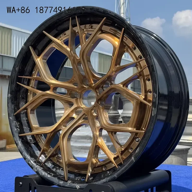 wmwmnu High Quality 19 20 21 22 24 26 Inch 2-piece 6061-T6 Alloy Car Wheels Custom 5x114.3 Forged Carbon Fiber Wheels for