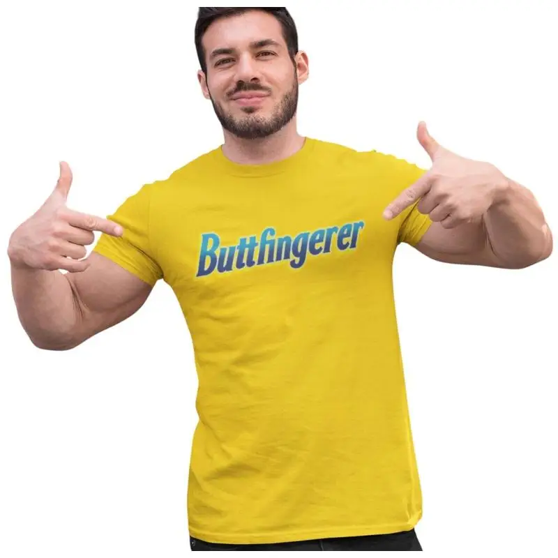 Butterfingerer Adult Funny T Shirt Butterfinger Parody