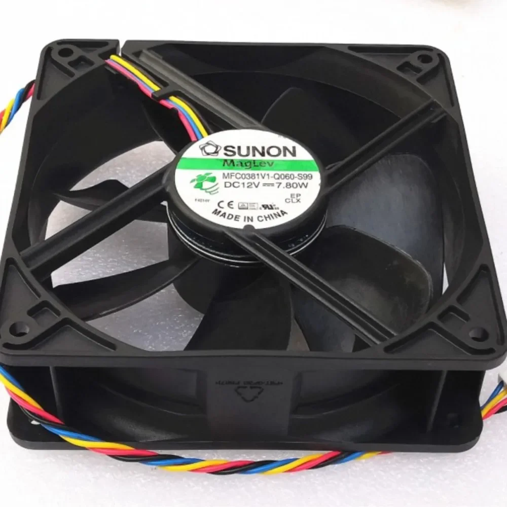 12038 Fan For Sunon MFC0381V1-Q060-S99 120x120x38mm 12V 7.8W 4-Wire PWM MagLev Cooling Fan