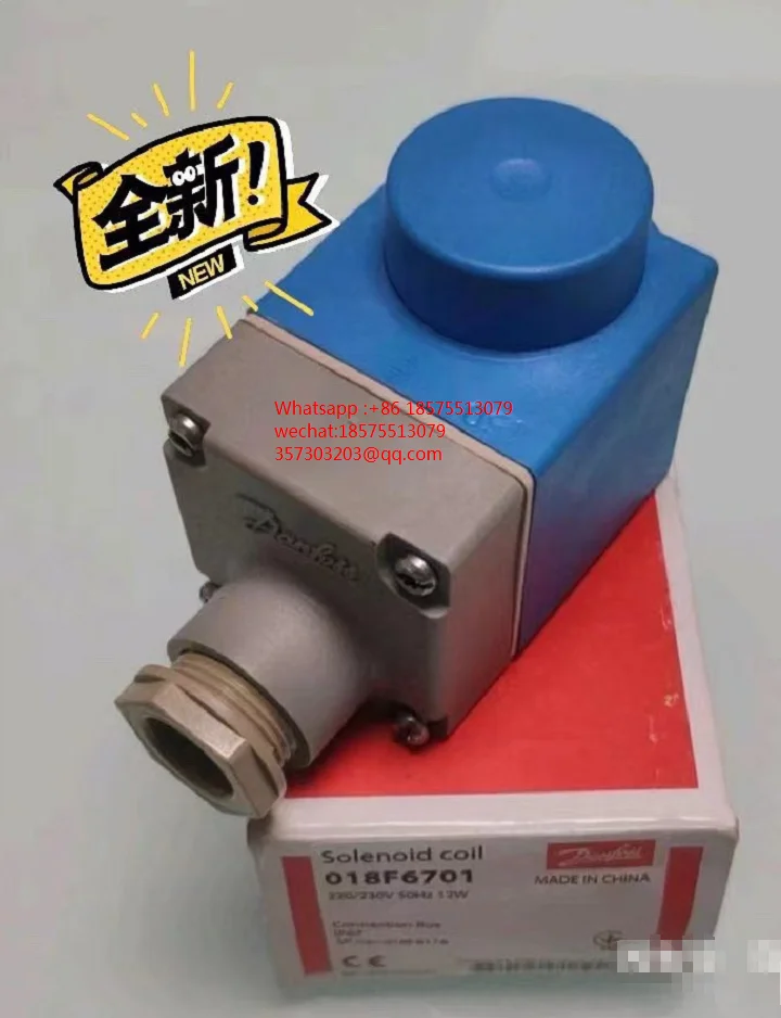 

Danfoss 018F6701 Solenoid Valve Coil Authentic Brand New