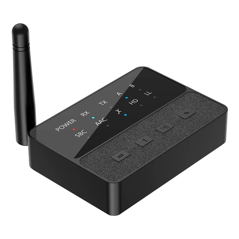 VAORLO Qualcomm Bluetooth 5.3 Receiver Transmitter aptX HD/LL Low Latency 3.5mm AUX RCA Jack Wireless Audio Adapter For PC TV