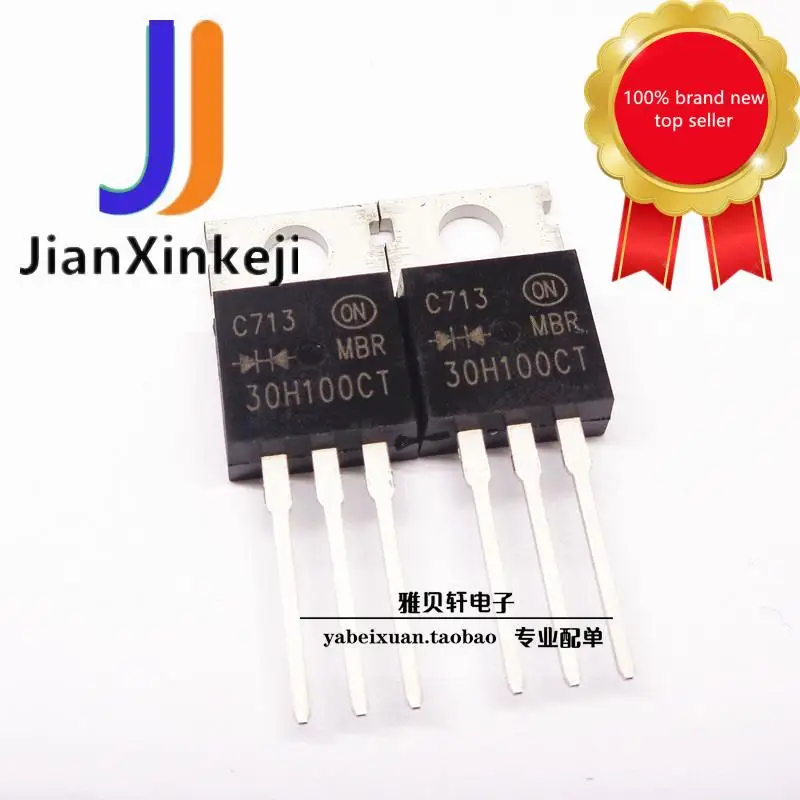 

10pcs100% orginal new MBR30H100CT B30H100CT TO-220 Schottky diode 30A 100V in stock