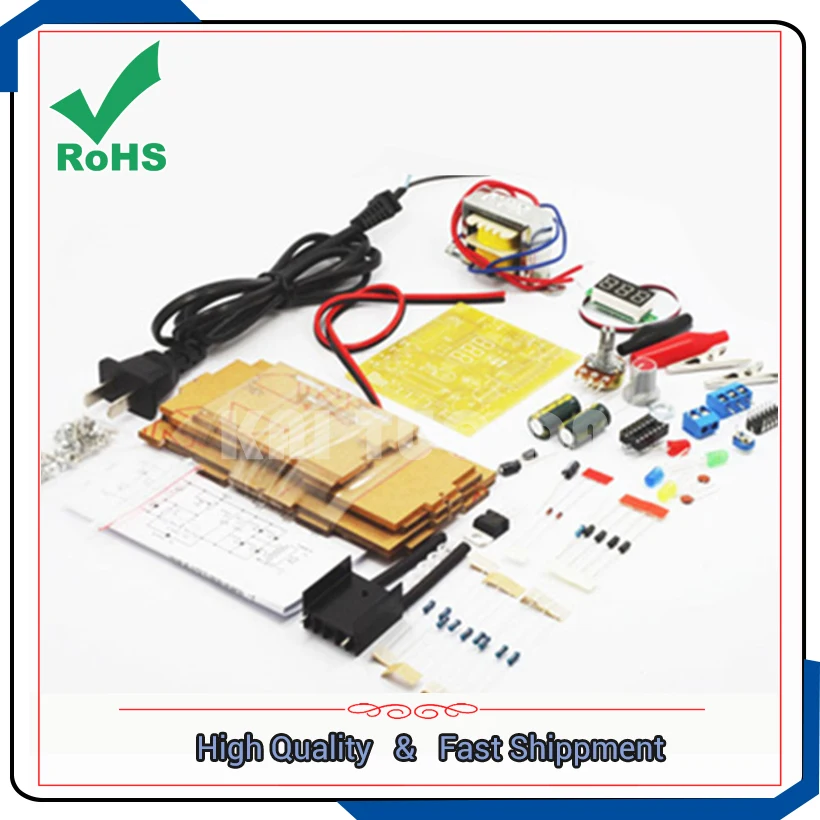 LM317 adjustable power supply converter board module suite power training kit electronic DIY production parts 0.37KG module