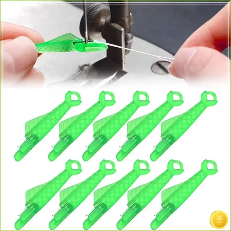 200Pcs Fish Mouth Sewing Machine Needle Threader, Quick Sewing Machine Loop Fish Type Needle Threaders(Large + Small)