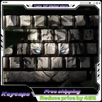 Xvx Anime Keycaps 134-Key Pbt Mechanical Keyboard Keycap Side-Engraved Translucent Characters Tablet Laptop Gaming Keycap Keycap