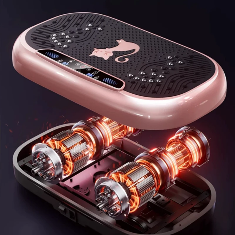Smart Portable Whole Body Vibration Plate Machine with Remote Control Speaker for Home Fitness Exercise Muscle Training