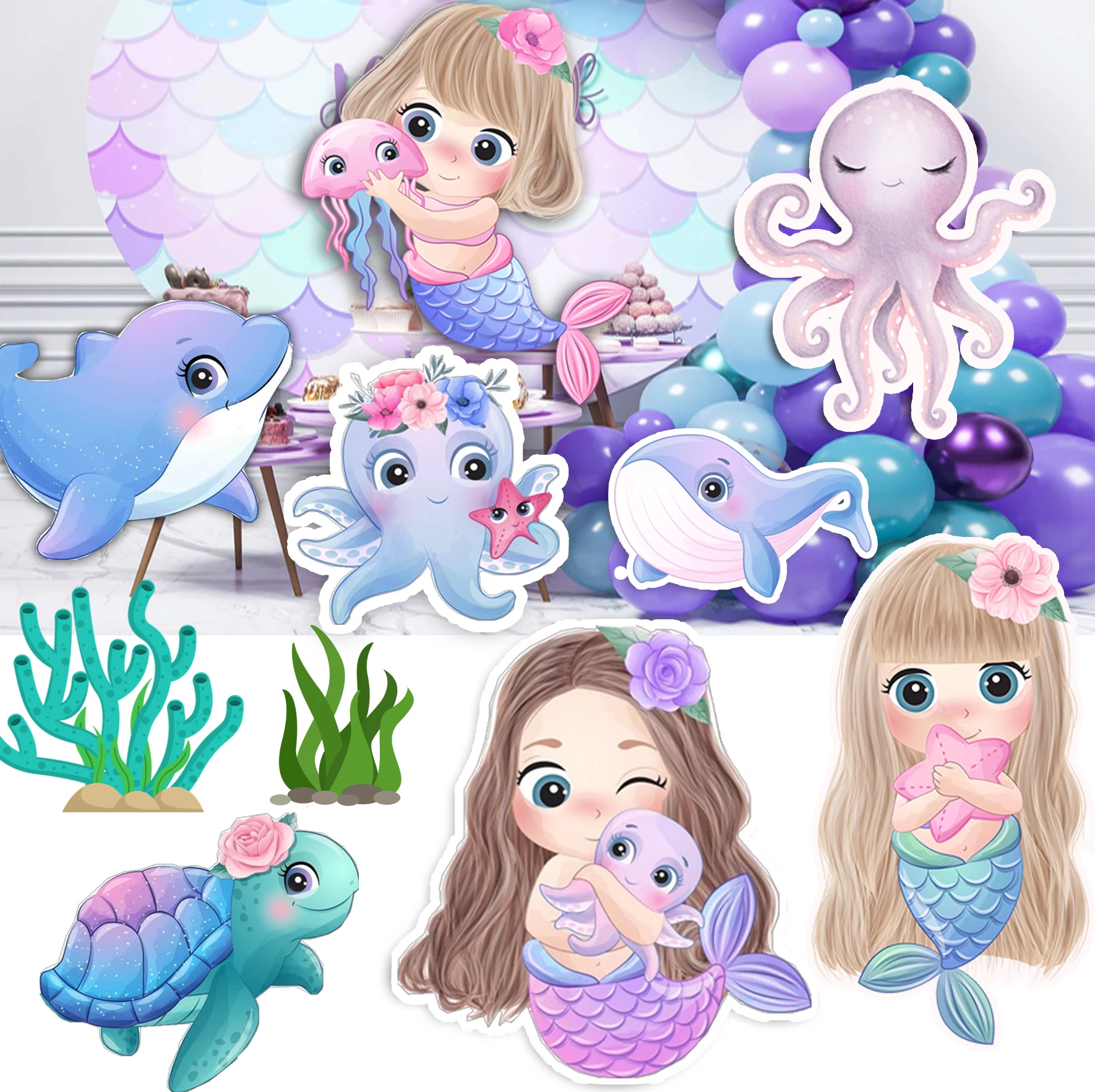 12In/5Pcs Ocean Ani… - image