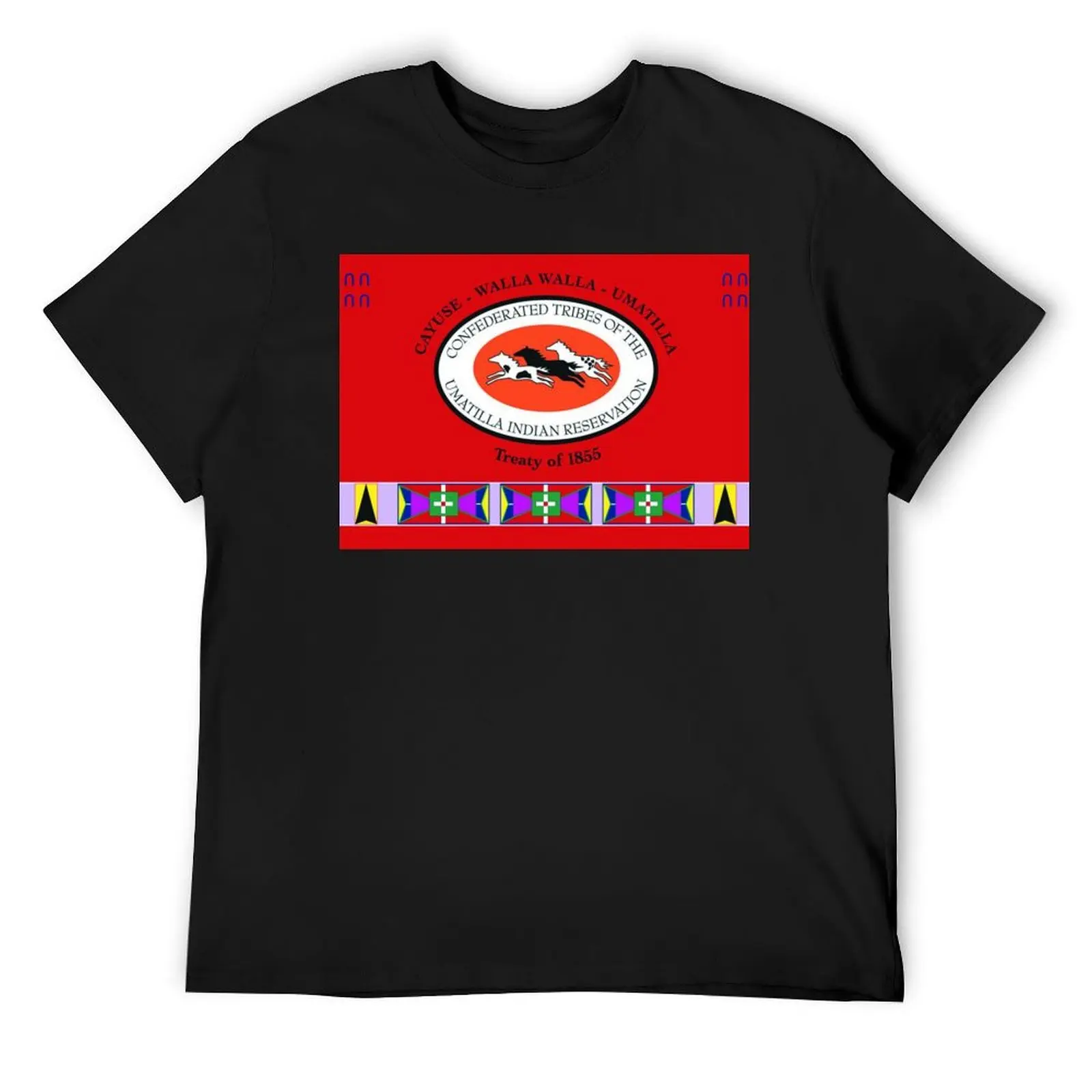 Flag of Confederated Tribes of Umatilla Indian Reservation USA T-Shirt animal prinfor boys designer t shirt men