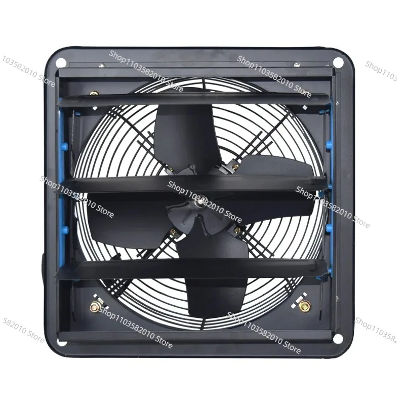 

12 Inch Powerful Industrial Exhaust Fan, Silent Ventilation Louver for Home Kitchen Window Range Hood, High Airflow Wall Mount