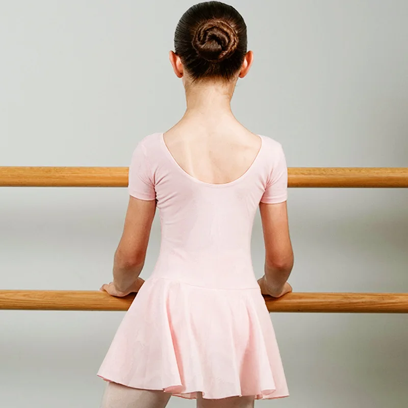 カスタマイズされた女性用大人バレエ衣装、子供用ショートスカート練習着、シフォンスカート、半袖ジャンプスーツ、チュチュドレス