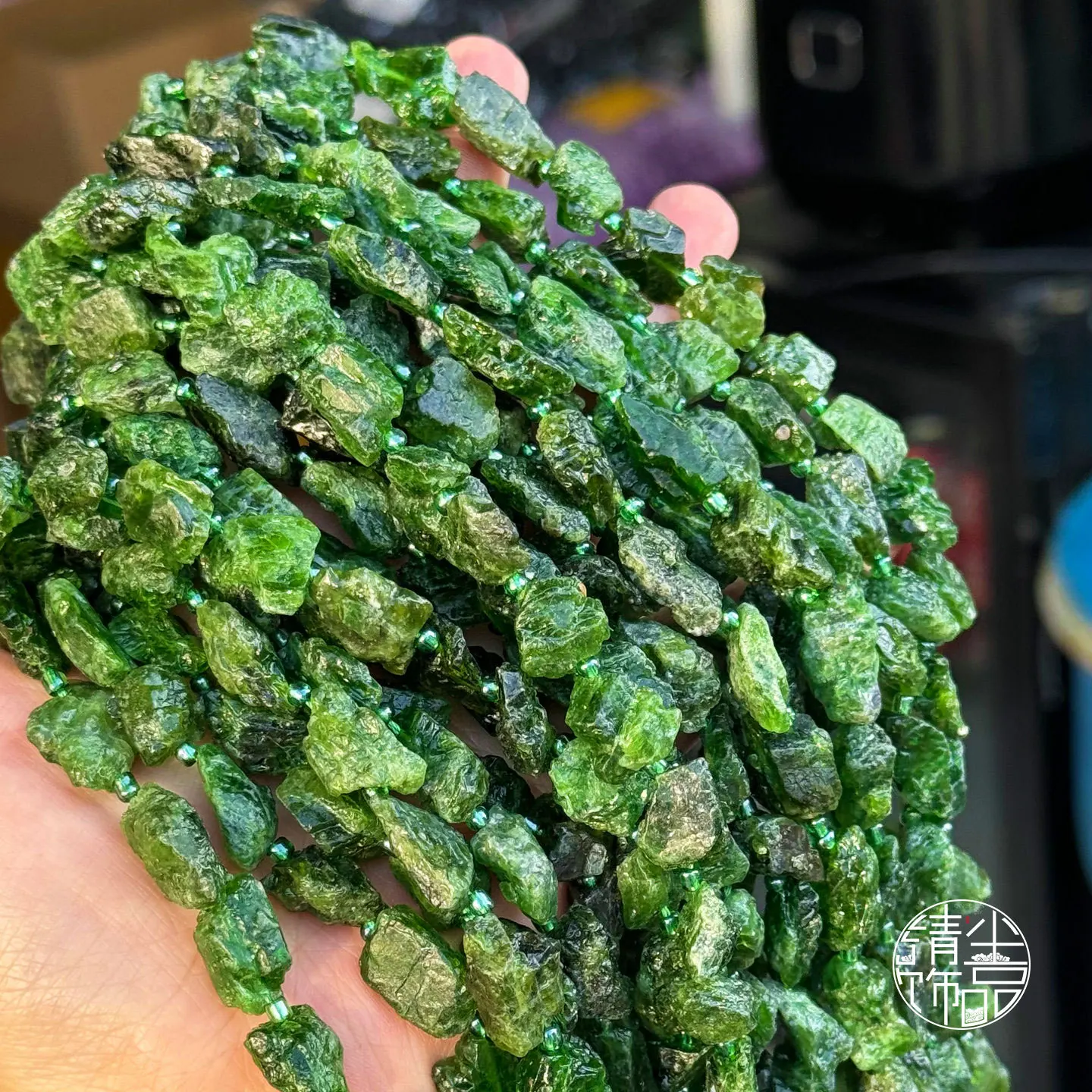 Natural Raw Diopside Loose Stones, Nugget Beads, Pendants, Charms for Necklace Bracelet DIY Jewelry Accesso