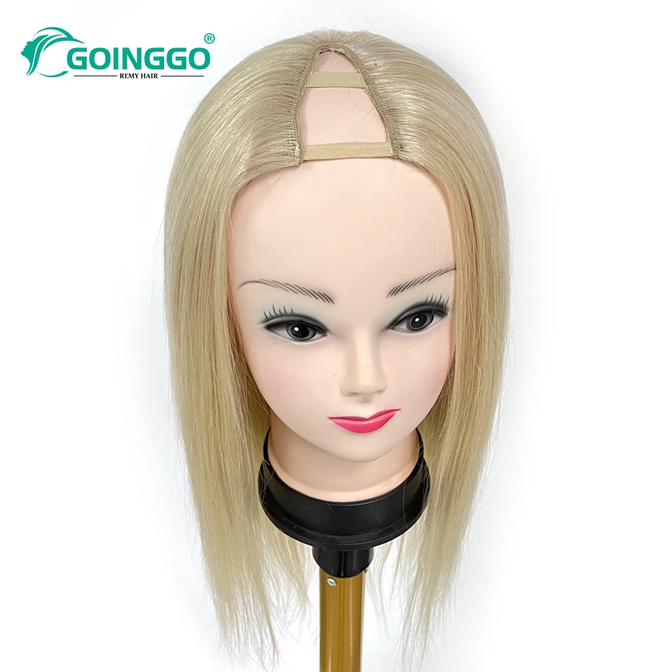 V Part Human Hair Wig Straight 180 Density Natural Brazilian Hair 613 Blonde V Shape Wig Human Hair Long Wigs 14-28inch