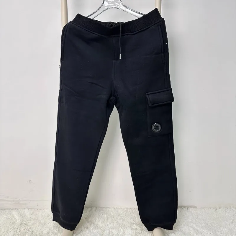 CP European and American functional lens design, niche pocket zipper, men's and women's loose and simple solid color sports pant