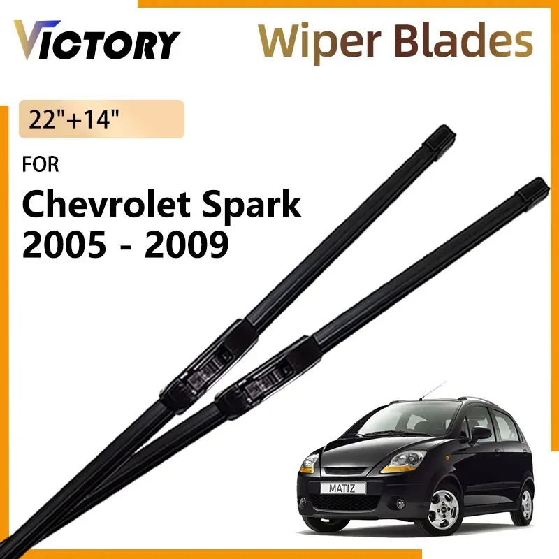 For Chevrolet Spark Matiz 2005 - 2009 2008 2007 2006 M200 M250 Accessories Car Front Wiper Blade Windshield Windscreen Brushes