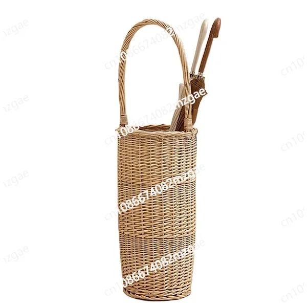

Rattan umbrella stand household porch closet storage finishing frame