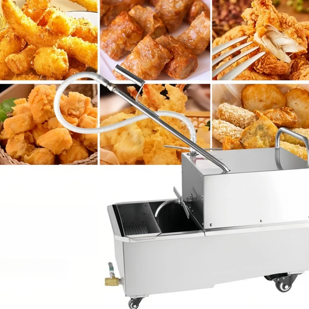 

Cross-border220V 550W Restaurant Deep Fryer Frying Oil Filter Machine Chicken Deep Fryer Cooking Oil Cleaning Oil Filter Machine