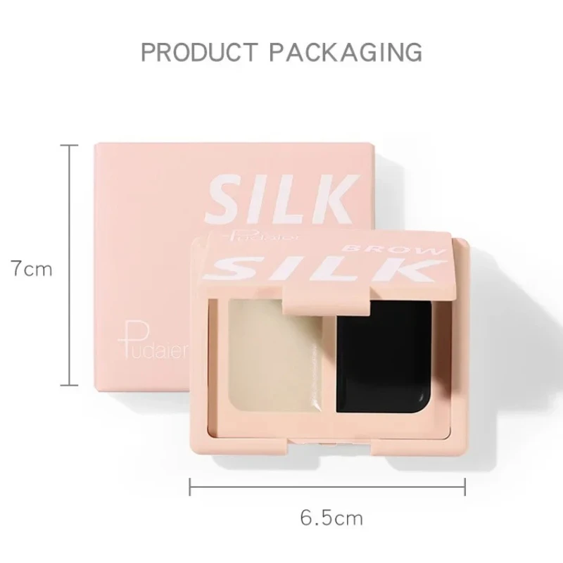 Tweekleurige Wenkbrauw Verven Styling Gel Wenkbrauw Crème Styling Wenkbrauw Gel Zeep Wax Transparante Wenkbrauw Crème Blijvende Tint Enhancer