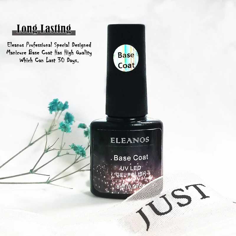 Eleanuos 8Ml Nail Gel Polish Top Coat Base Coat Glanzend Uv Gel Soak Off Nail Art Manicure Gel Nail primer Matt Top Functie Gel