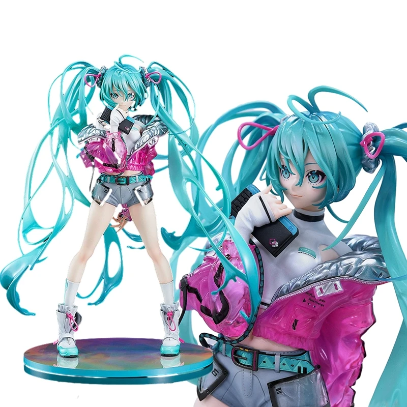 24cm Anime Hatsune Miku Action Figures Beautiful Girl Trendy Singer Figures Model Toys Kawaii Doll Children's Christmas Present