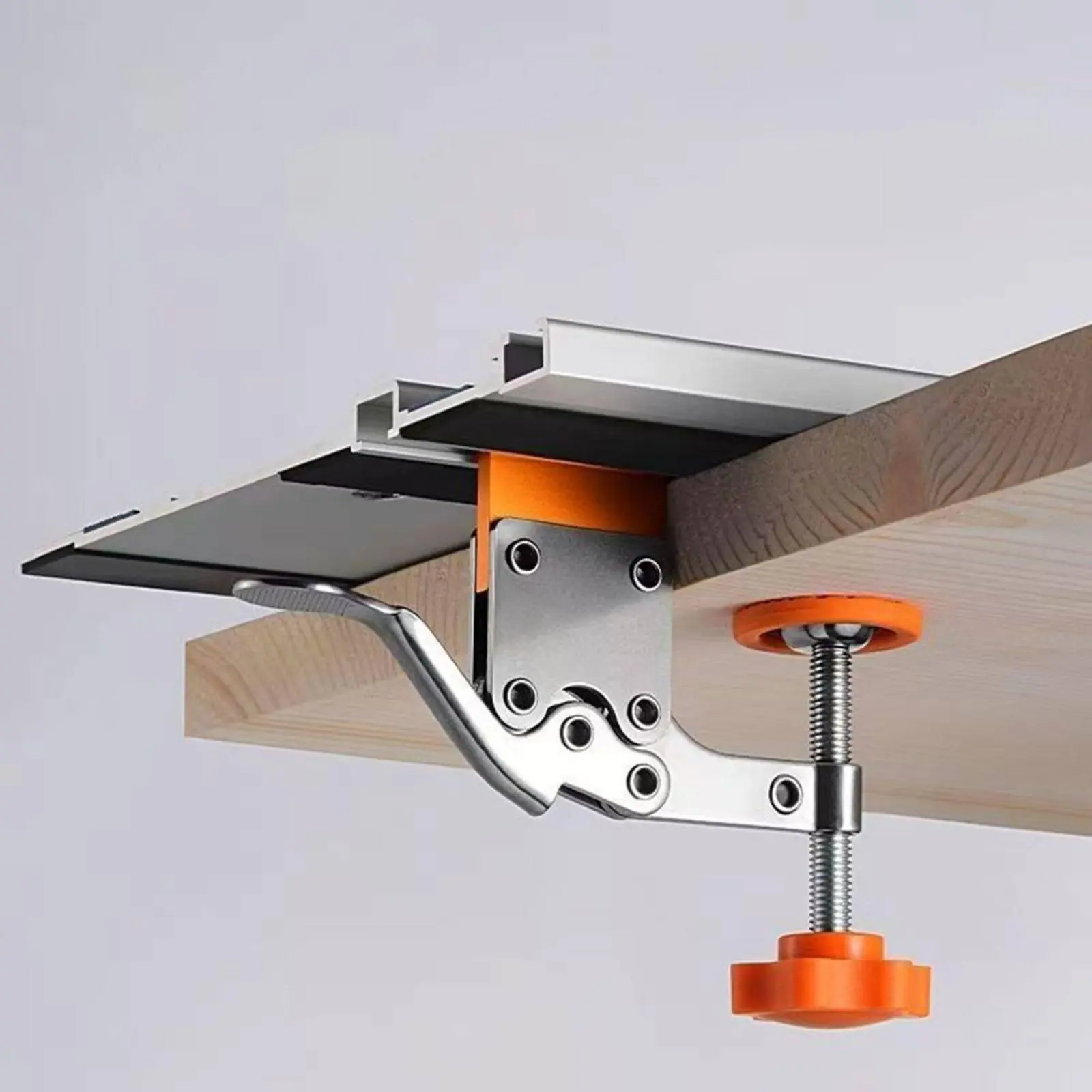 

Aluminum Alloy Clamp Strong Grip Quick Release Clamp Adjustable Long-Lasting for Woodworkers, Woodworking Shop