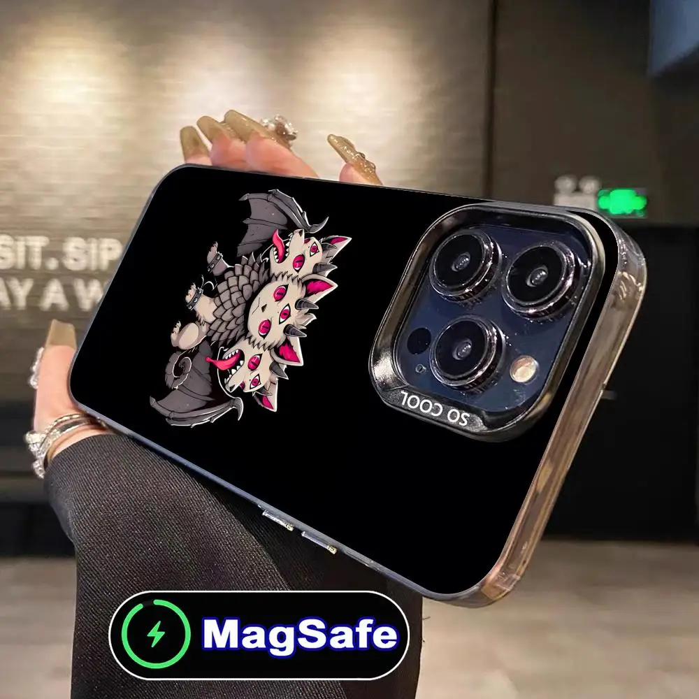 

Hellhounds Cerberus for iPhone 16 15 14 13 12 11 Pro Max Plus MagSafe Translucent Colour Printing Cover Luxury Pretty