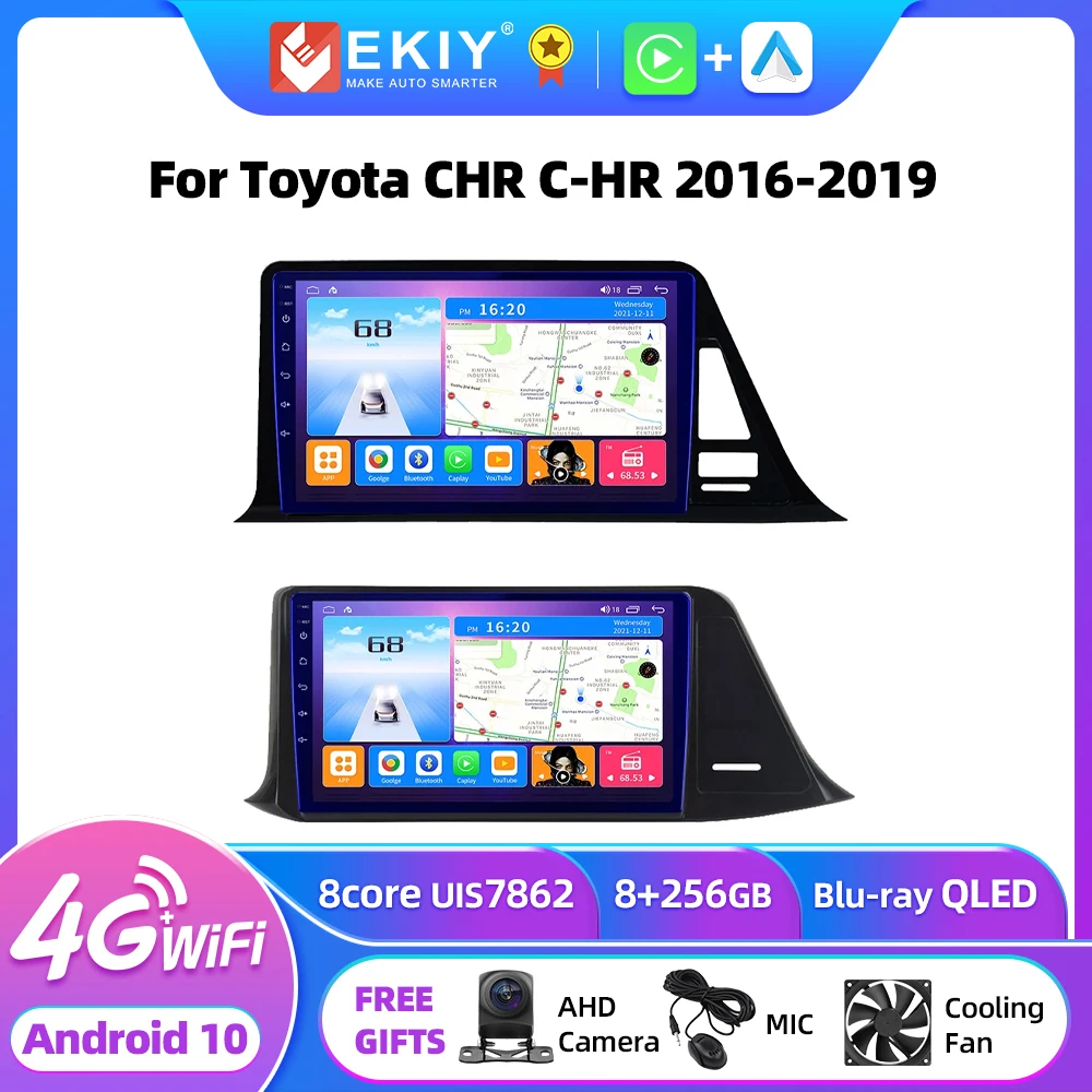 EKIY T7 Android 10 Car Radio  For Toyota CHR C-HR 2016 2017 2018 2019 Navi GPS Multimedia Video Player Auto Stereo Carplay DVD