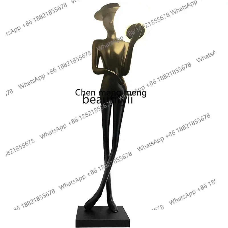 

X R0R minimalist floor lamp art ornament abstract figure sculpture living room high-end wine cabinet window entrance decoration