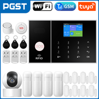 PG108 Smart Home 2G+WiFi Anti-theft Alarm System with Motion Detector Door&Window Sensor, Siren ,Camera, Support Alexa and Tuya