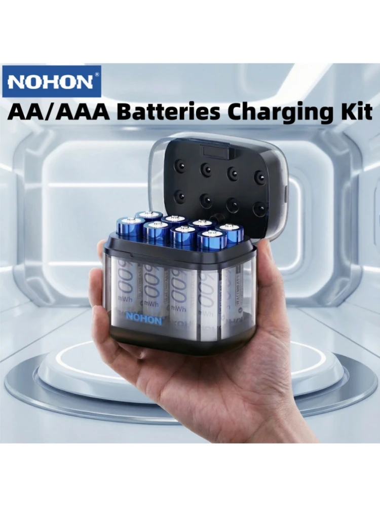 NOHON AA AAA 1.5V Batteries Lithium-ion rechargeables 3600mWh haute capacité pour lampes de poche jouets rasoirs LED lumières appareils