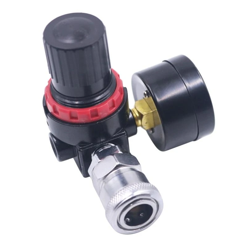 1/4” Paint Guns Air Compressor Regulator with Pressure Gauge for Air Tools