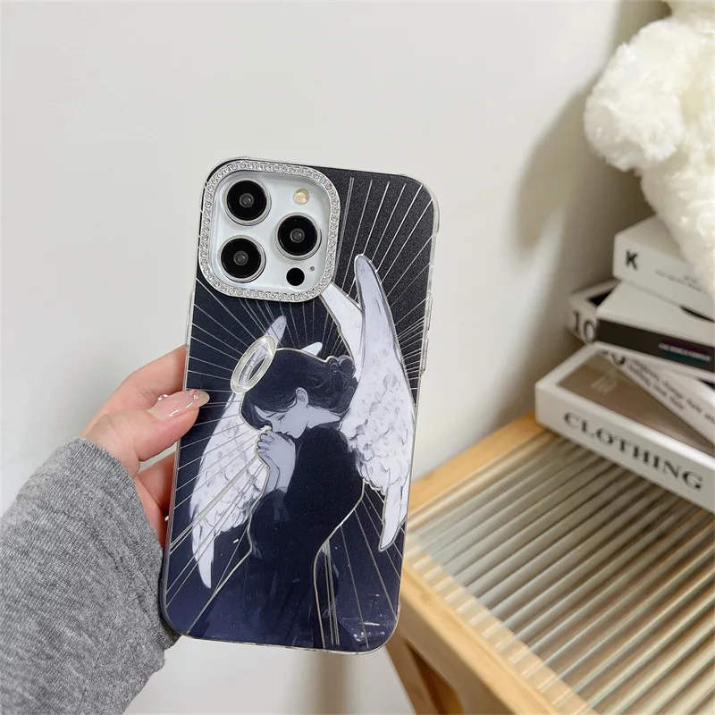 Coque de téléphone antichoc Weeping Angel, coque pour iPhone 11, 12, 13, 14, 15 Pro Max