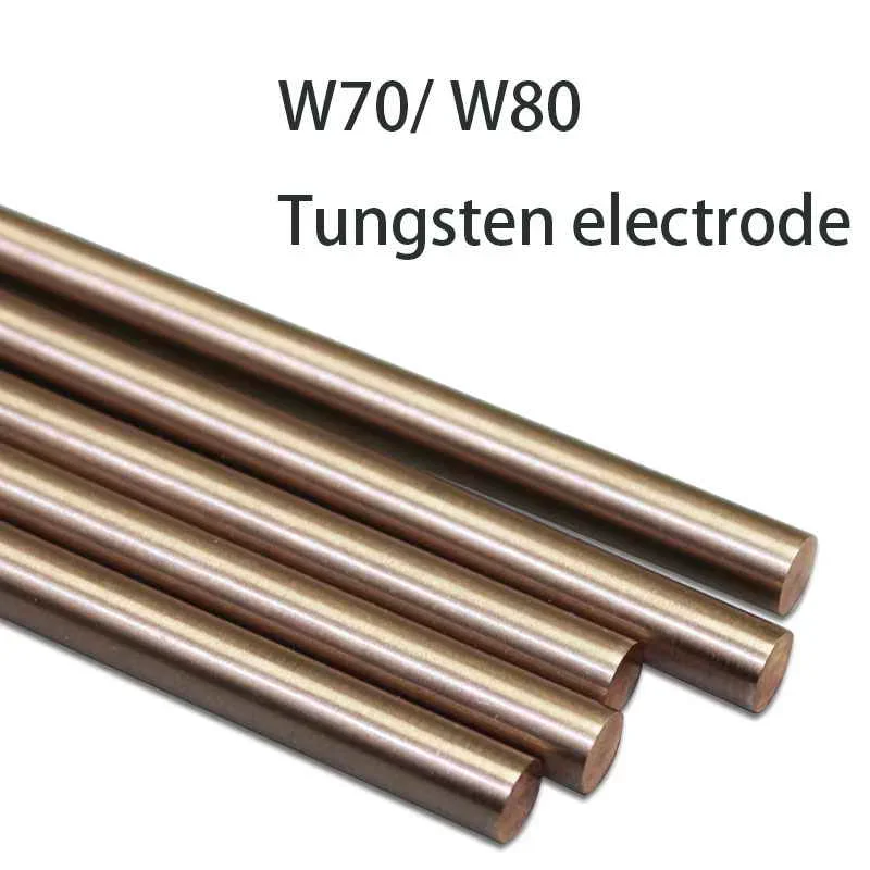 length 200mm W70/W80 Tungsten Copper rod dia.12mm~25mm