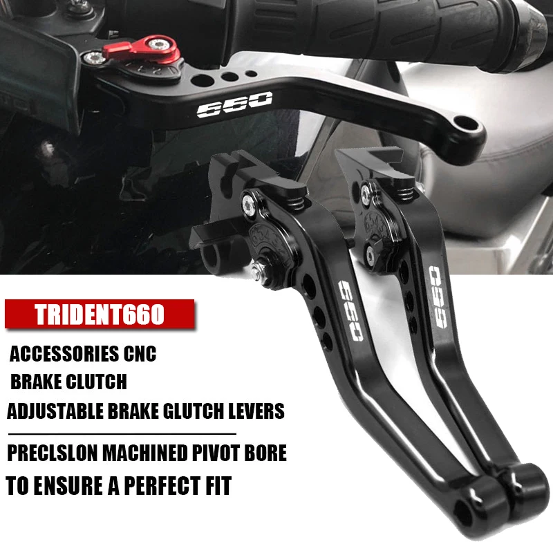 Long Style Brake Clutch Levers Fits For Trident660 Trident 660 2021 2022 Motorcycle Adjustable Short Handle Custom Logo