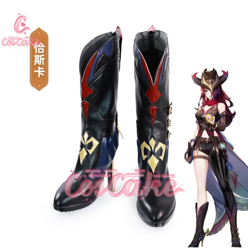 Genshin Impact Chasca Cosplay  Game Character Prop Shoes Halloween Carnival Party for Women Men Coscake