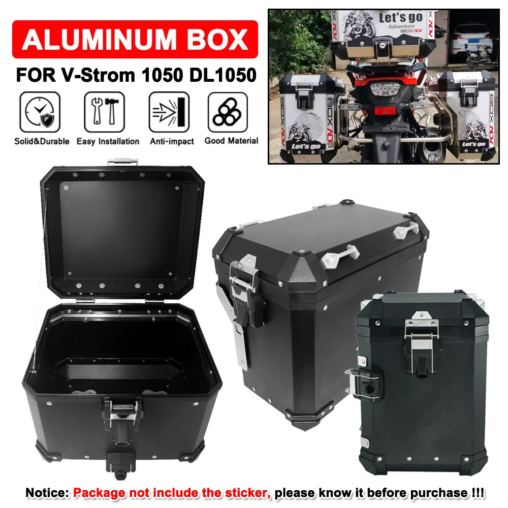 Aluminum Top Box Panniers Rack For Suzuki V-Strom 1050 DL1050 2020-ON Motorcycle Tail Trunk Saddlebag Luggage Suitcase Bracket