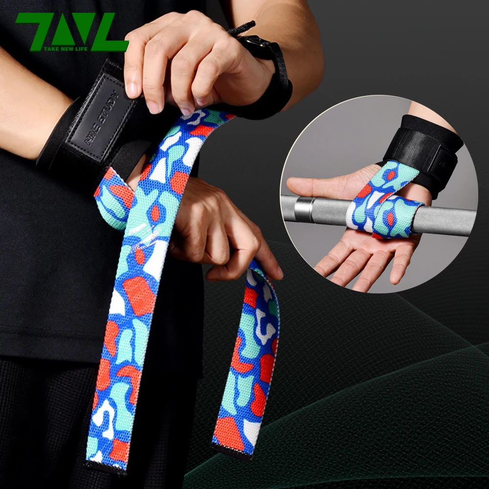 Fitness Antislip Lifting Wrist Strap Brace Weights Lifting Deadlift Straps Gym Bodybuilding Dumbbell Workout Deadlifts  [1Pair]