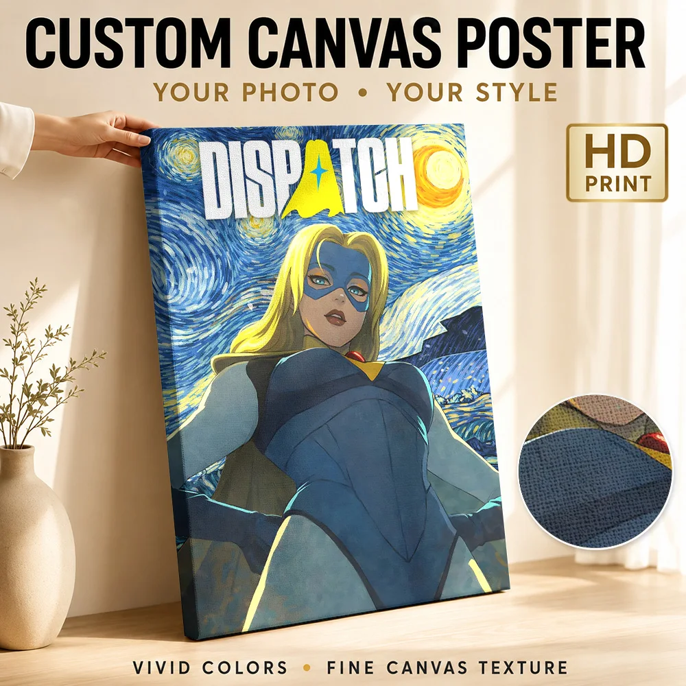 dispatch blonde blazer Canvas Painting Poster Custom Photo Gaming Anime Wall Art for Bedroom Decor Ready to Hang Gift for Fans