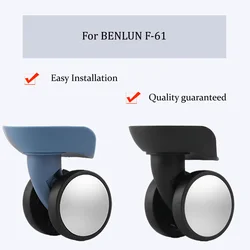 For Benlun F-61 Suitcase Wheel Accessories Trolley Case Pulley Durable Silent Reinforcement Wheel Replacement Repair Wheel