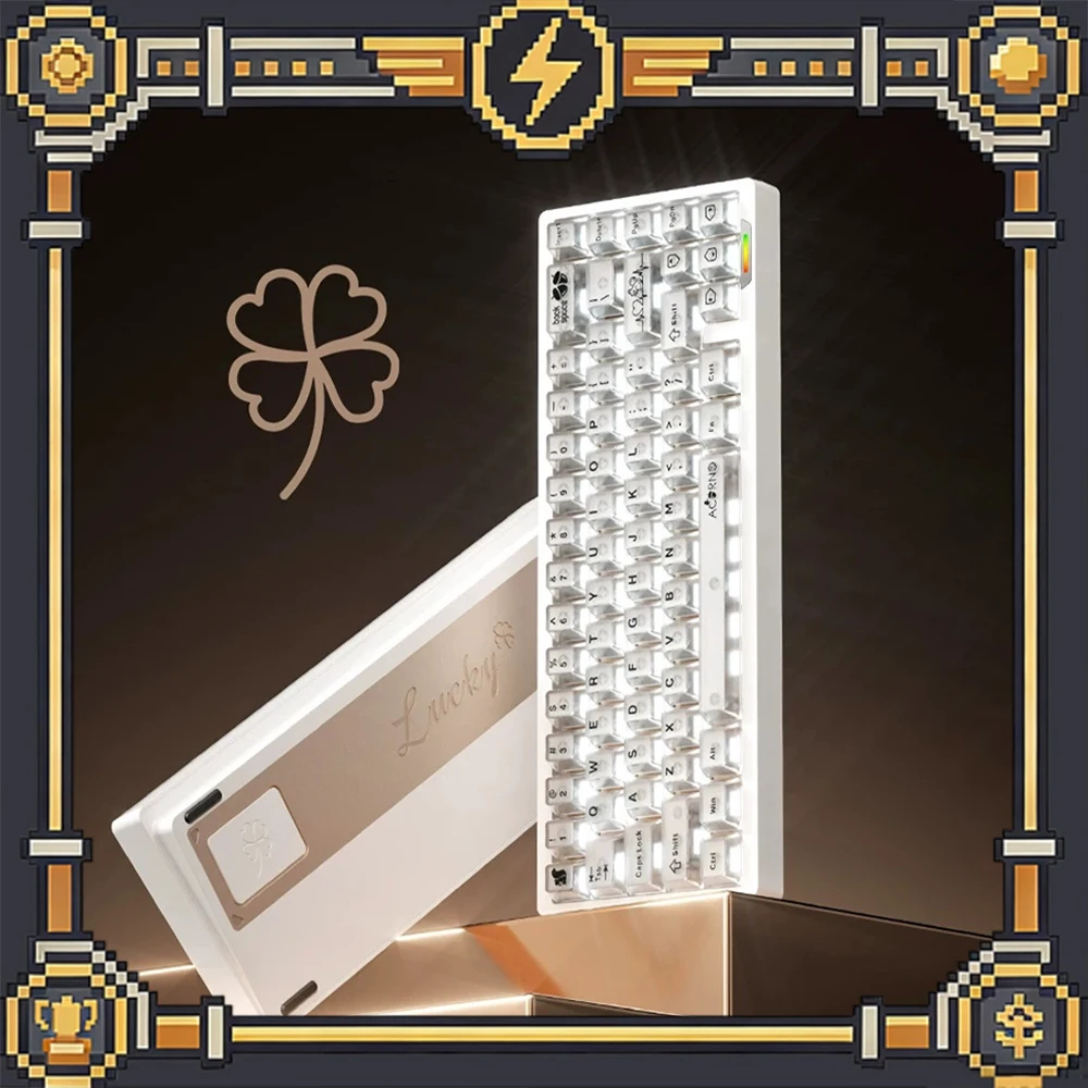 WEIKAV lucky65v3 Keyboard Kit Design Quick Disassembly Of GASKET Structure By Touching Beads Keyboard Kit Three-Mode Connection