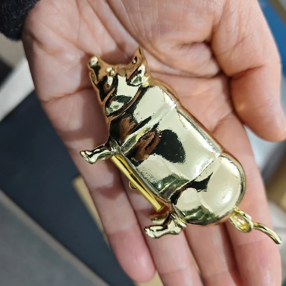 Portable Metal Pig Mini Tape Measure Unique Vintage Pig Statue Tape Measure Pigs Figurine Animal Tape Measure Sewing Tool