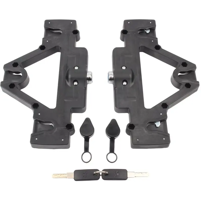 A98M Universal Motorcycle Side Bag Quick Release Locking Brackets Quick Lock Mount Kit Saddlebag Installation Accessories DIY