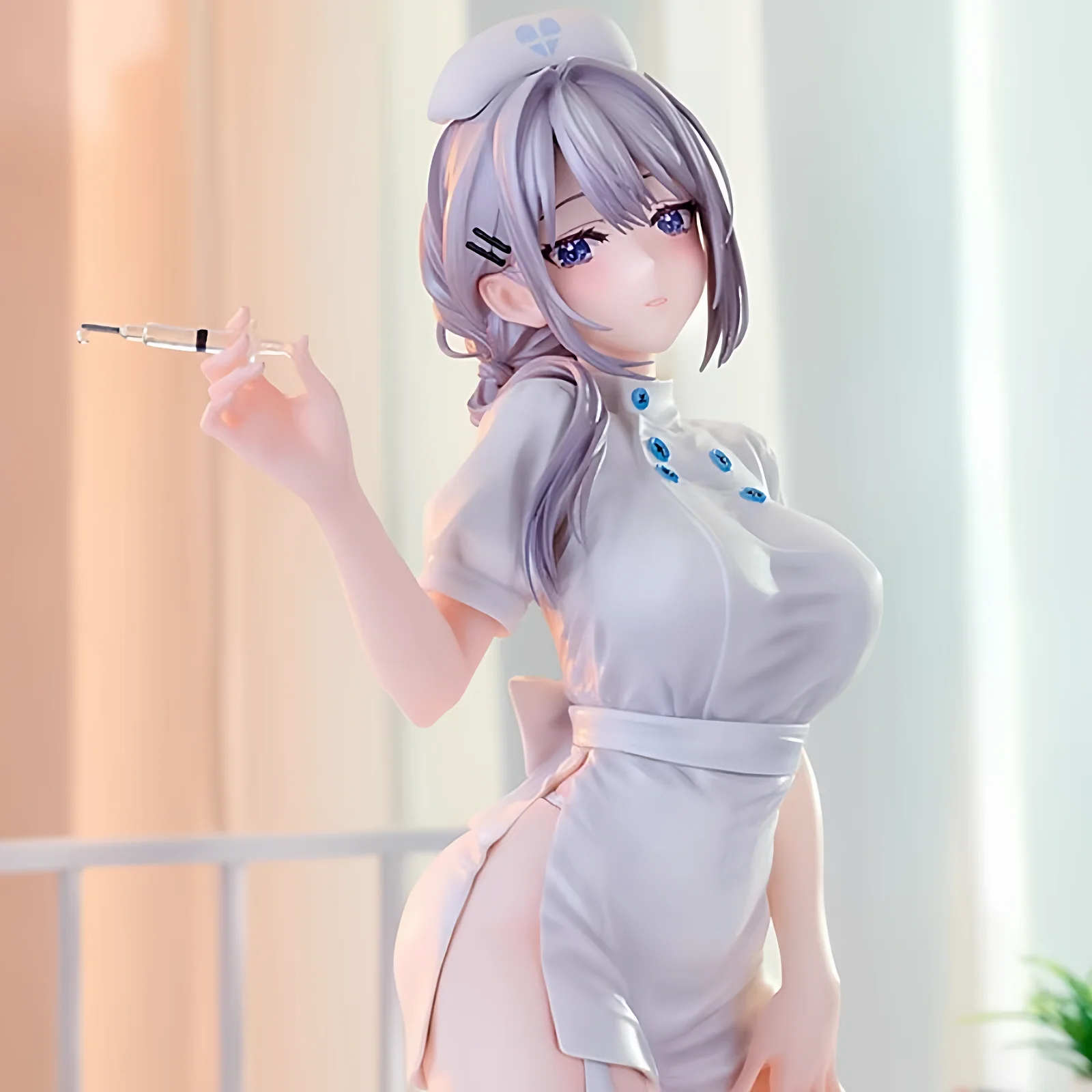 Hayotomi Shino Figura Enfermeira Linda Menina Modelo Animação Periférica Carro Desktop Chassi Ornamento Estátua Presente