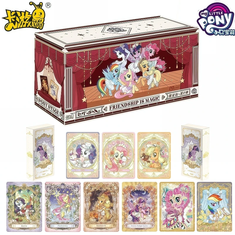 

KAYOU Официальная подлинная серия My Little Pony Starry Sky в подарочной упаковке, версия аниме-карты, коллекция игрушек для милых девочек, праздничный подарок