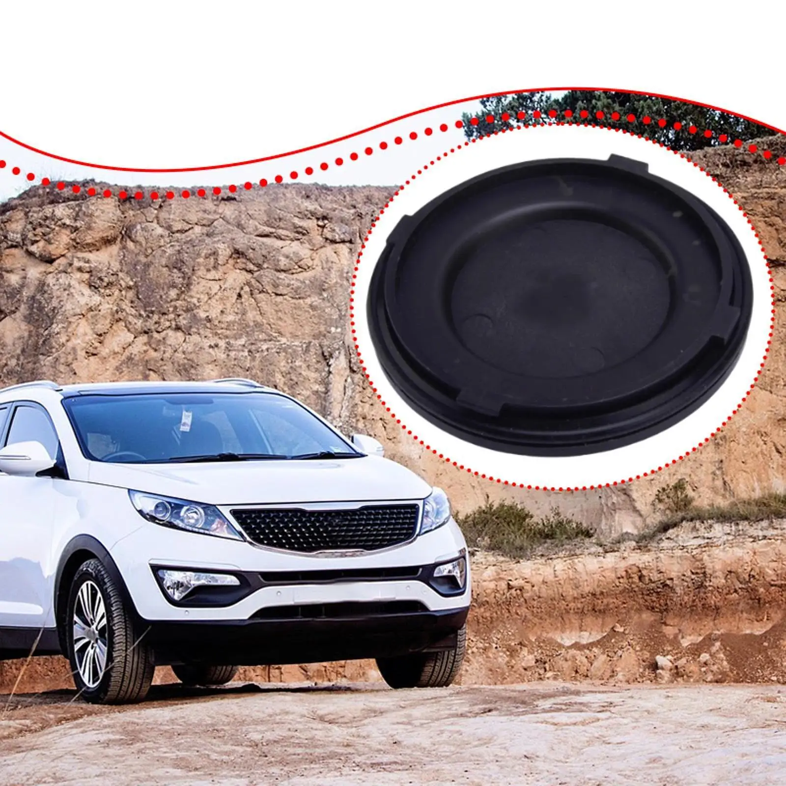 

Headlamp Dust Cover 92141-3Z000 Premium Easy to Install Replace for Kia